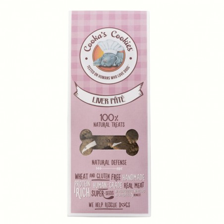 friandises pour chien paté de foie forme carrée cooka's cookies dans emballage