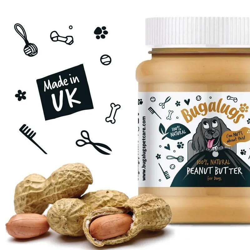beurre de cacahuète pour chien bugalugs fabriqué en angleterre