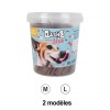 sticks barres de viande pour chien Doogy dans un pot disponibles en 2 tailles