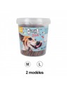 sticks barres de viande pour chien Doogy dans un pot disponibles en 2 tailles