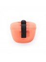 pochette à friandises pour chien rose silicone MARTIN SELLIER avec pince d'attache à l'arrière