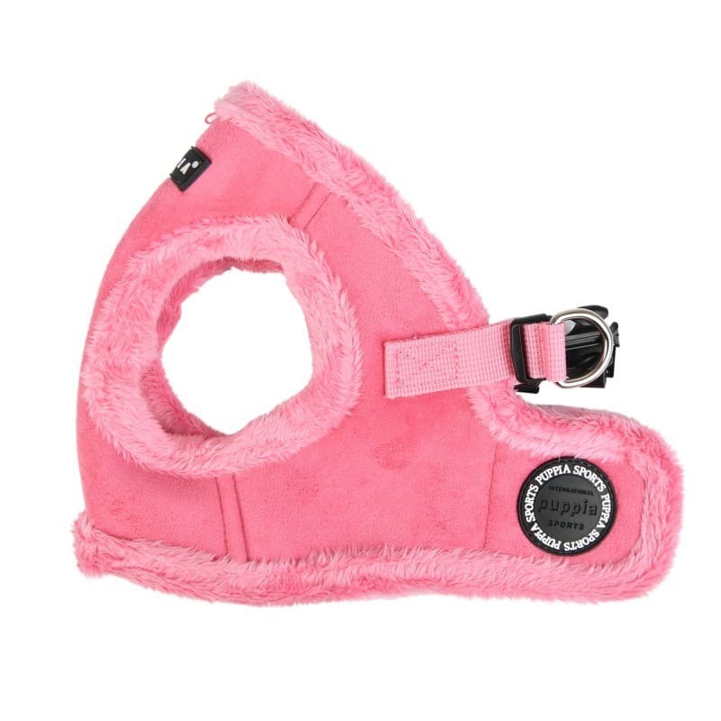 Harnais Veste pour chien rose TERRY Puppia de profil