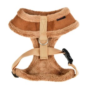 harnais pour chien beige terry puppia de dos