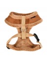 harnais pour chien beige terry puppia de dos