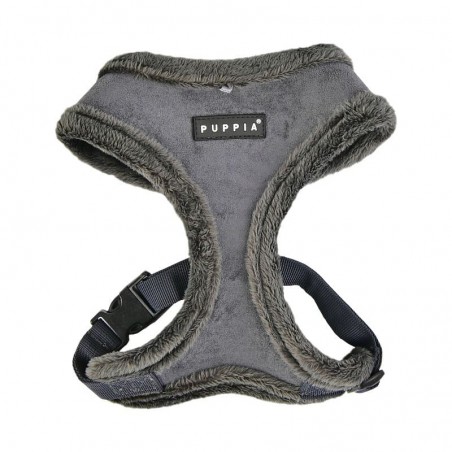 harnais pour chien gris terry puppia de face