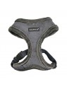 harnais pour chien gris terry puppia de face