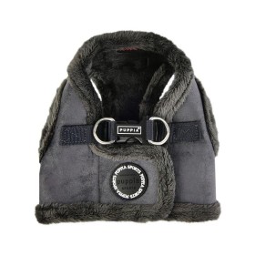 Harnais Veste pour chien gris TERRY Puppia de dos