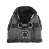 Harnais Veste pour chien gris TERRY Puppia de dos