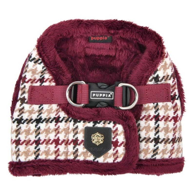 Harnais Veste pour chien rouge KENT Puppia de dos