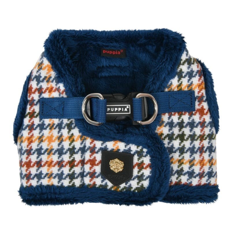 Harnais Veste pour chien bleu KENT Puppia de dos