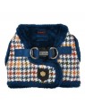 Harnais Veste pour chien bleu KENT Puppia de dos