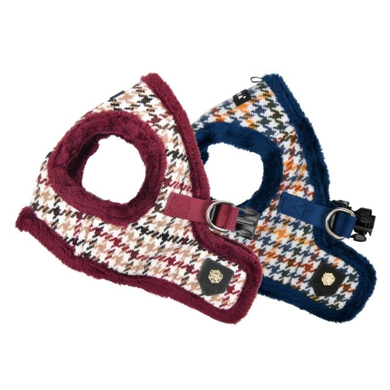Harnais Veste pour chien KENT Puppia disponible en bleu ou rouge