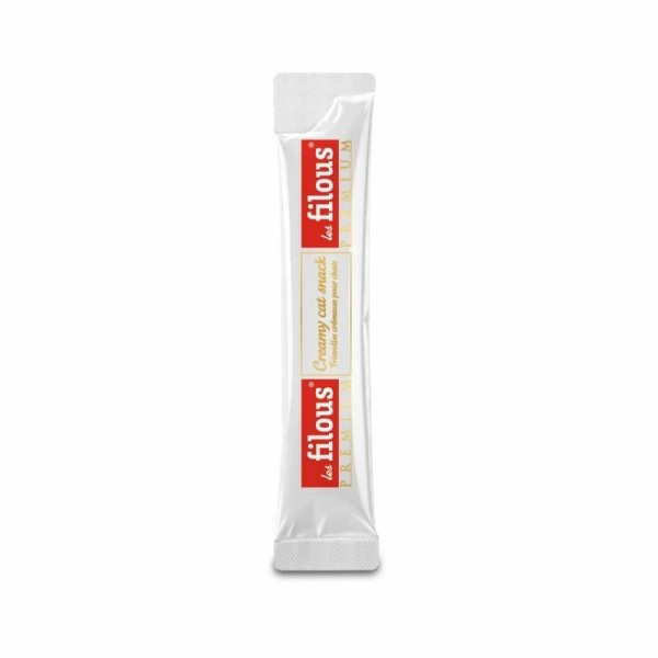 1 stick de friandises crémeuses pour chat poulet et saumon Les Filous