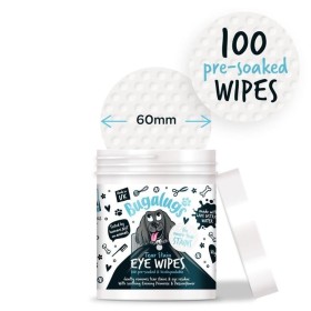 Boîte de 100 lingettes yeux pour chien eye wipes bugalugs