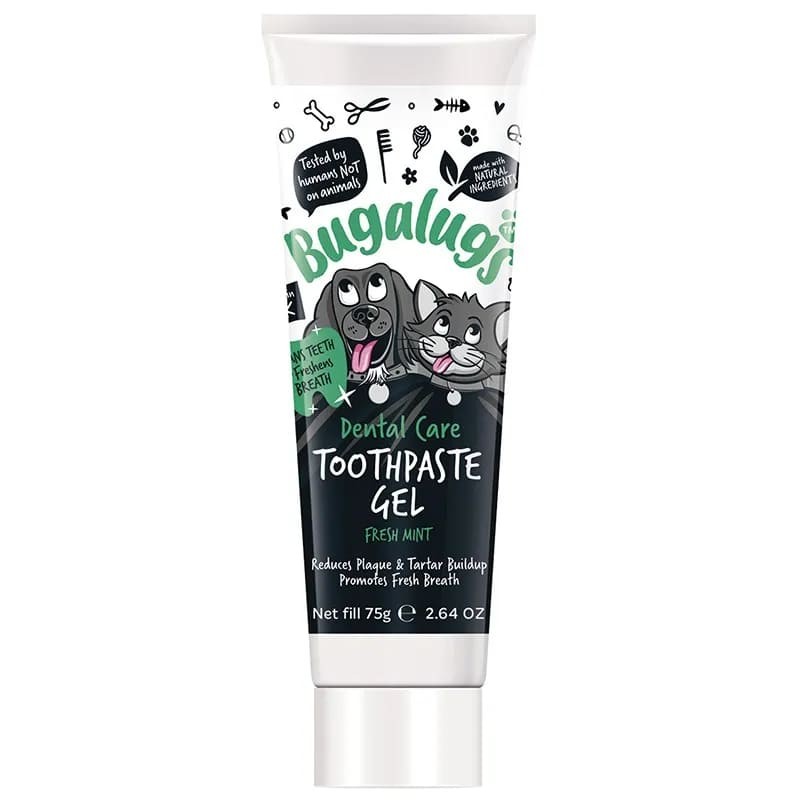dentifrice pour chien gel dental care menthe fraiche bugalugs