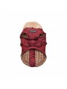 Manteau pour chien bordeaux avec harnais intégré Donavan Puppia de face