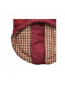 doublure motif pied de poule du manteau pour chien bordeaux avec harnais intégré Donavan Puppia