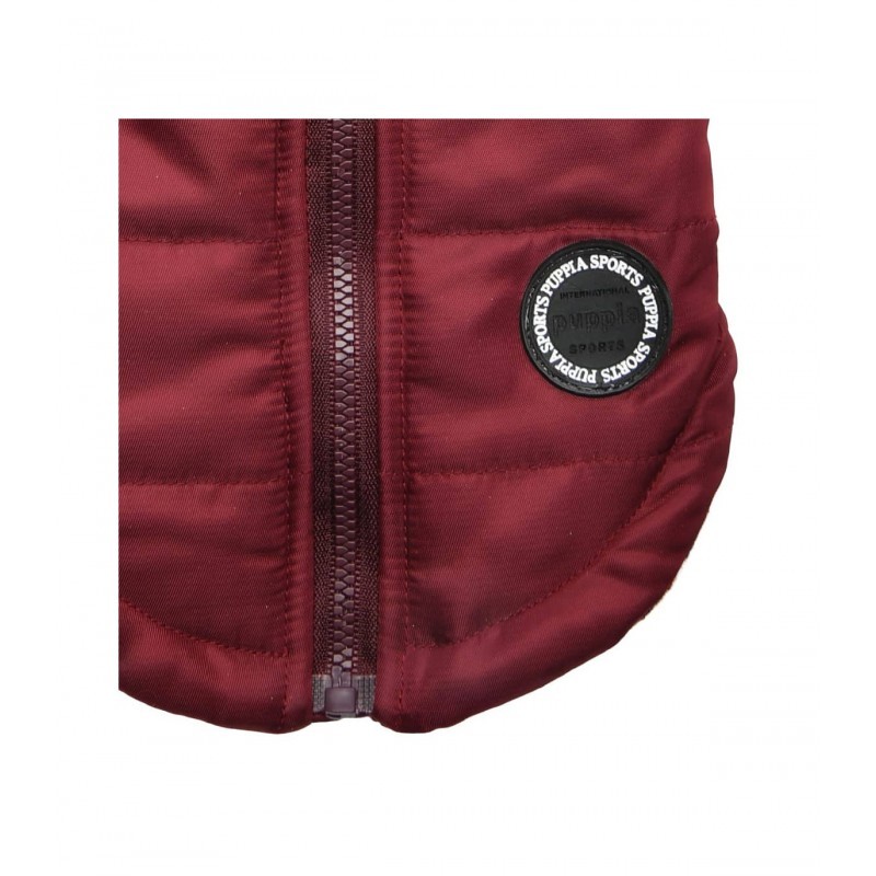logo de la marque du Manteau pour chien bordeaux avec harnais intégré Donavan Puppia