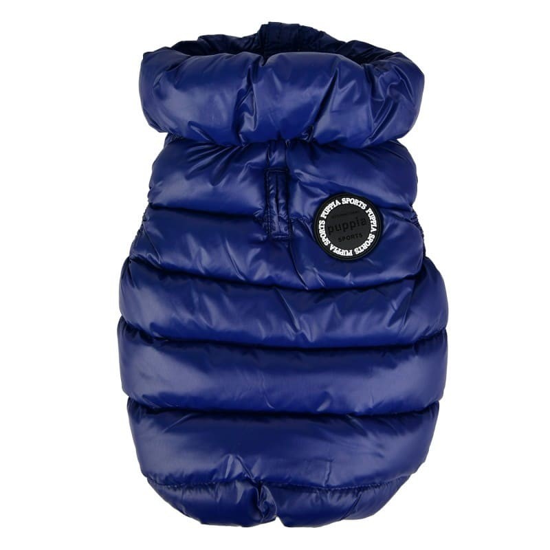 doudoune pour chien bleu marine ULTRALIGHT Puppia de dos