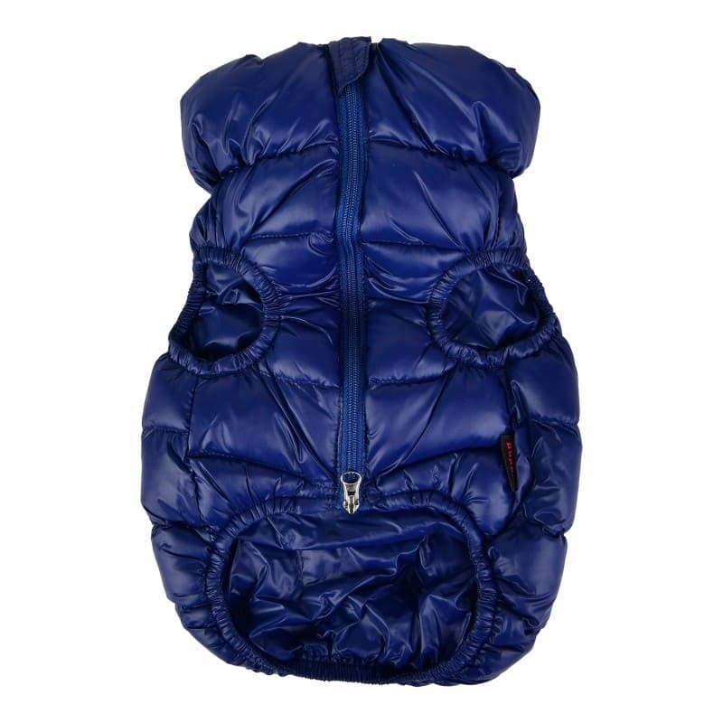 doudoune pour chien bleu marine ULTRALIGHT Puppia de face