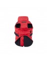 manteau pour chien rouge avec harnais intégré Mountaineer Puppia de face