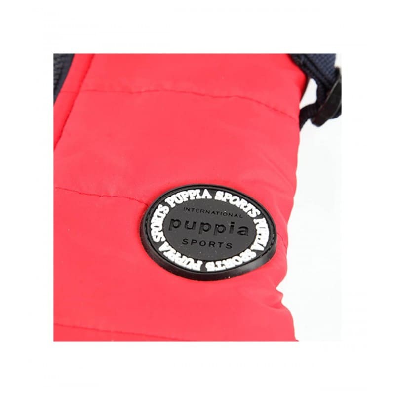 logo de la marque du manteau pour chien rouge avec harnais intégré