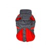 manteau pour chien gris avec harnais intégré Mountaineer Puppia de face