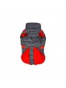 manteau pour chien gris avec harnais intégré Mountaineer Puppia de face