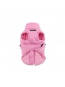manteau pour chien rose avec harnais intégré Mountaineer Puppia de face
