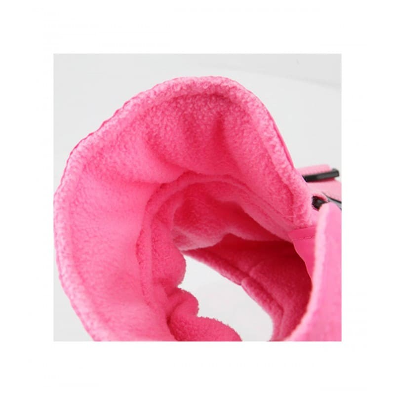 doublure en polaire du manteau pour chien rose avec harnais intégré Mountaineer Puppia