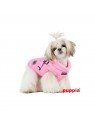 chien avec le manteau pour chien rose avec harnais intégré Mountaineer Puppia