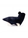 manteau pour chien bleu marine palace martin sellier de profil