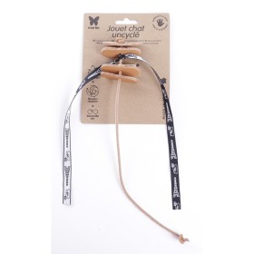 jouet pour chat upcyclé en cuir Le Mouvant MARTIN SELLIER avec emballage