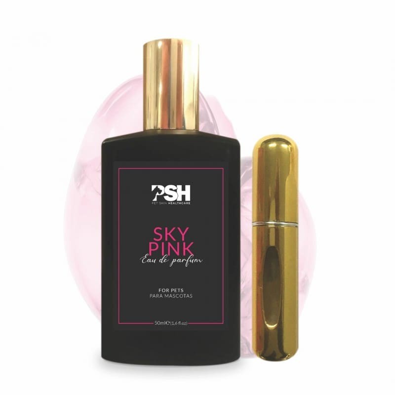 Eau de parfum pour chien Sky Pink PSH et diffuseur de poche