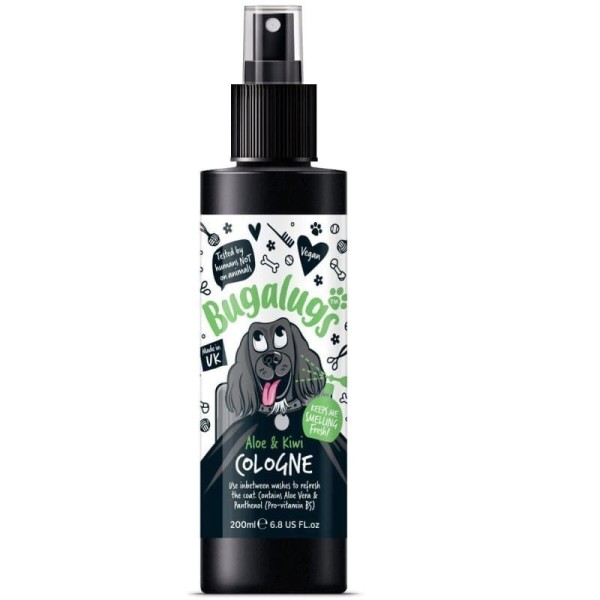 Eau de cologne pour chien aloe et kiwi bugalugs 200 ml