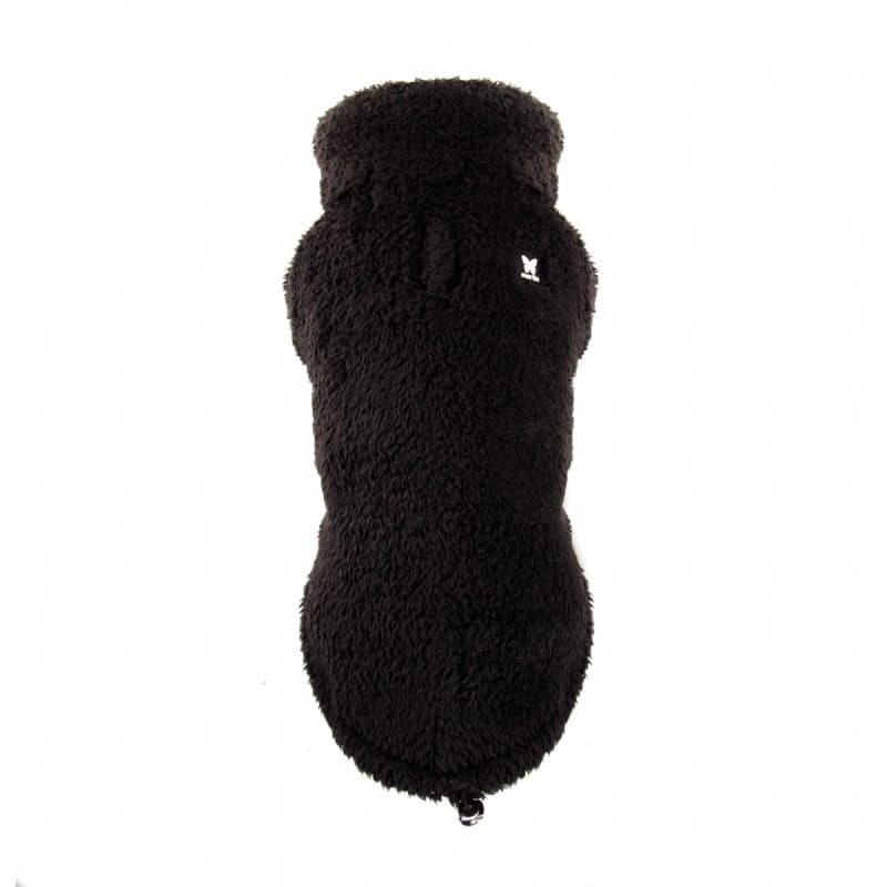 polaire pour chien noire douillette martin sellier de dos