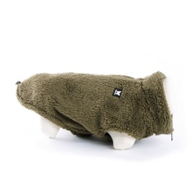 polaire pour chien kaki douillette martin sellier de profil