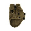 polaire pour chien kaki douillette martin sellier de face
