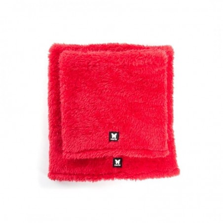 snood pour chien rouge douillet martin sellier de face disponible en 2 tailles
