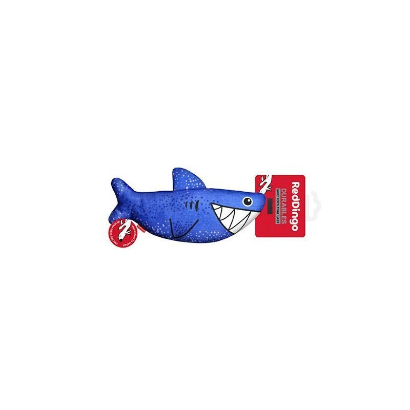 Jouet durable pour chien requin Red Dingo avec étiquette