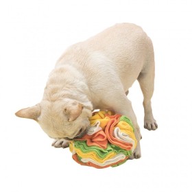 chien qui joue avec la Boule de fouille pour chien Doogy