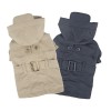 trench-coat pour chien bleu claris Pinkaholic disponible en beige