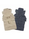 trench-coat pour chien beige claris Pinkaholic disponible aussi en bleu