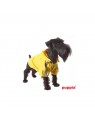 chien portant l'imperméable pour chien jaune base jumper Puppia