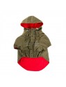 imperméable pour chien kaki saint malo martin sellier de face