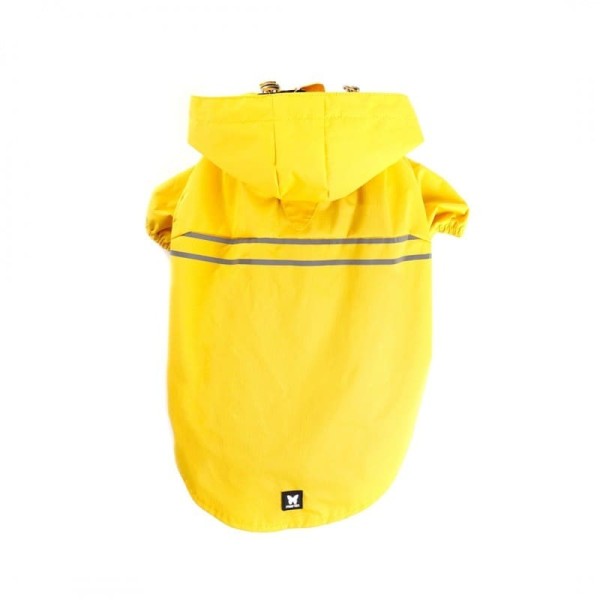 imperméable pour chien jaune saint malo martin sellier de dos