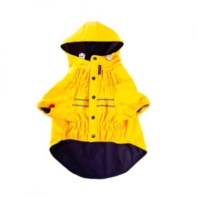 imperméable pour chien jaune saint malo martin sellier de face