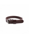 Collier pour chien en cuir marron collection 107 MARTIN SELLIER