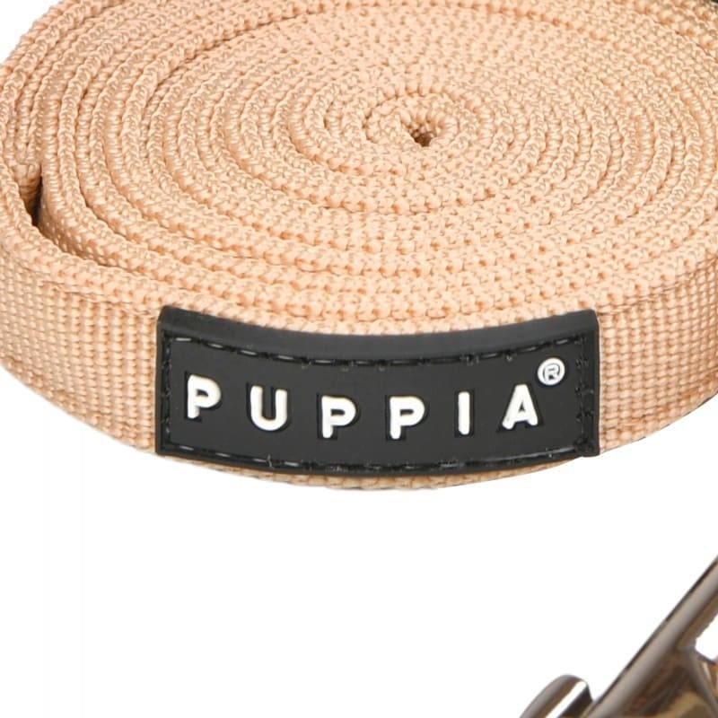 laisse pour chien kaki  florent puppia avec logo de la marque