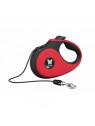 Laisse pour chien rétractable cordon rouge collection 2 soft martin sellier